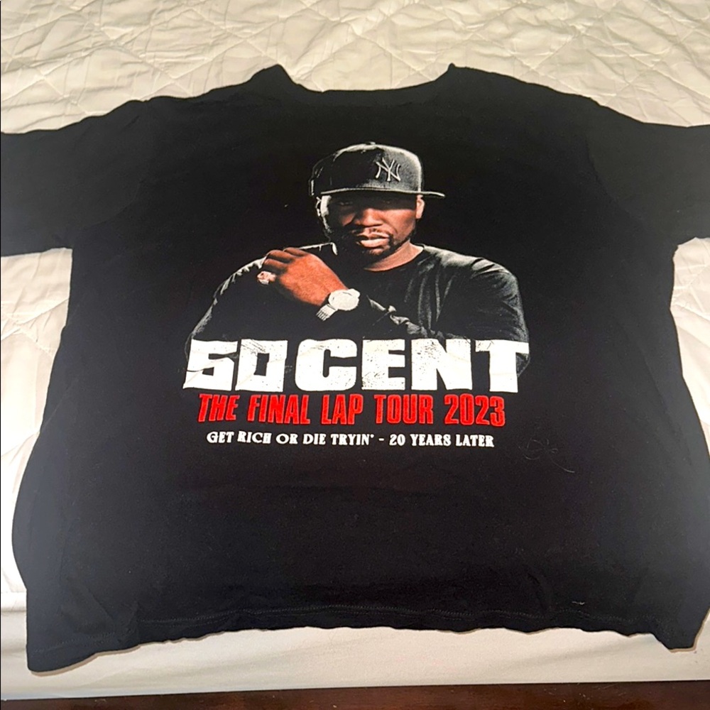 50 Cent Final Lap Tour Black Short Sleeve Tee